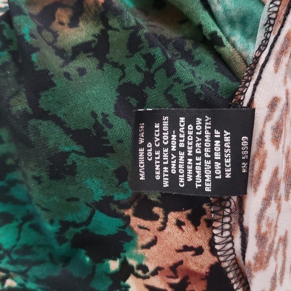 New Boho Chic 2XL Festival Animal Print Art To Wear Tunic Soft Stretch Pullover - Picture 8 of 9